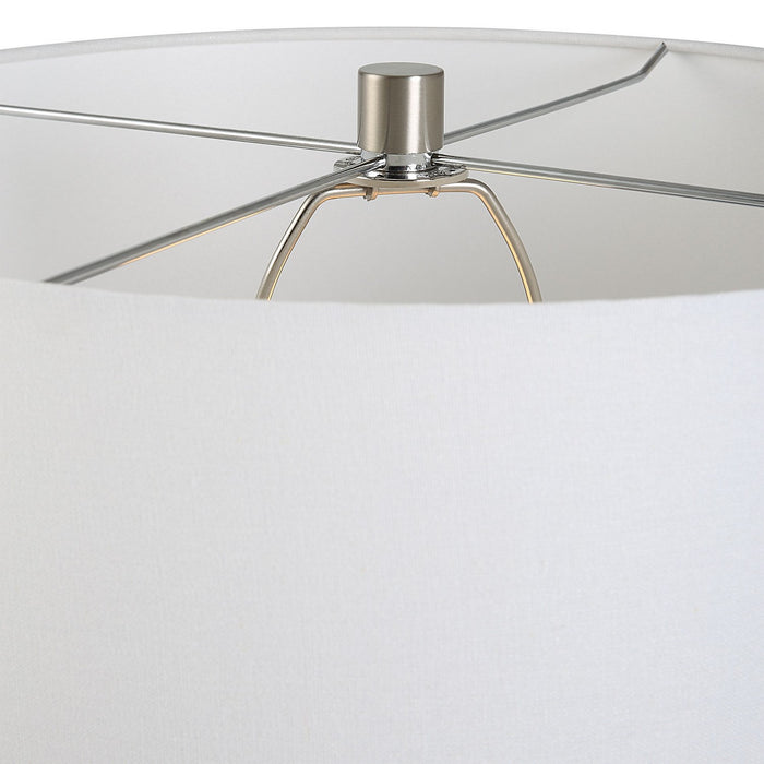 Uttermost 30229 One Light Table Lamp, Brushed Nickel