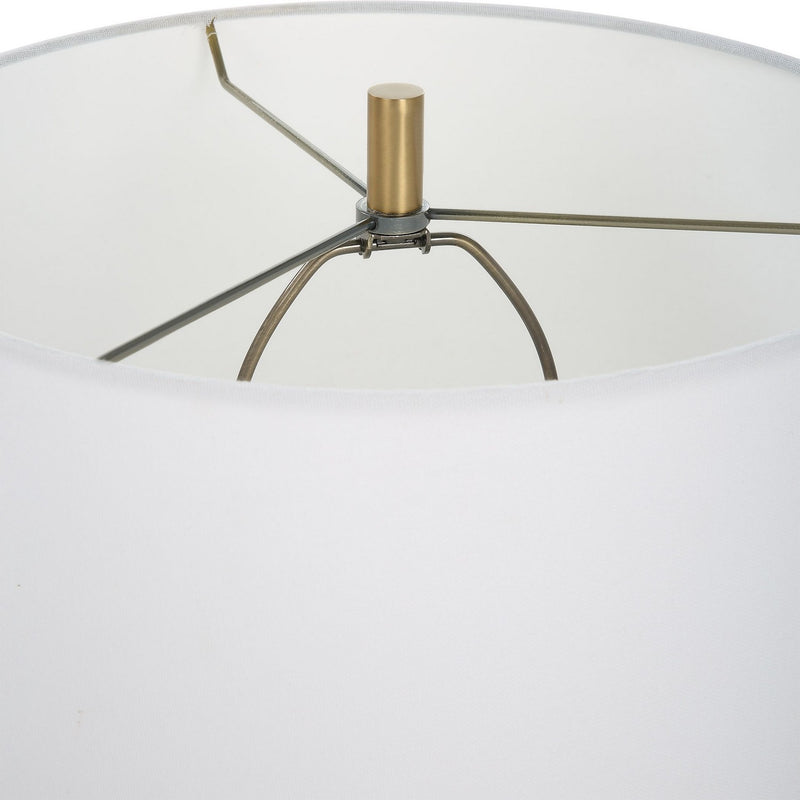 Uttermost 30232-1 One Light Table Lamp, Antiqued Brass