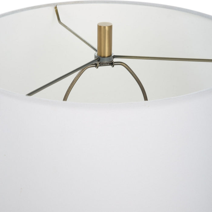 Uttermost 30232-1 One Light Table Lamp, Antiqued Brass