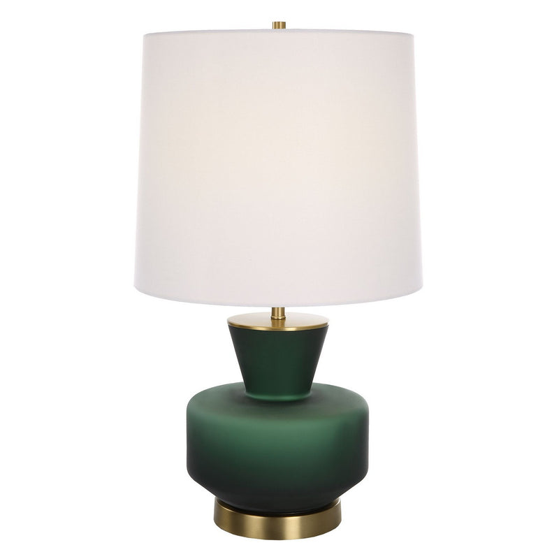 Uttermost 30232-1 One Light Table Lamp, Antiqued Brass