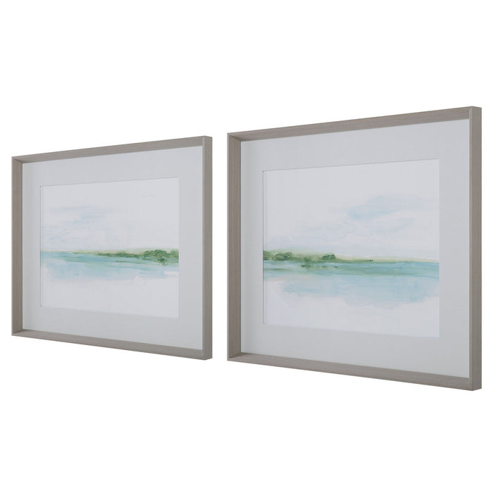 Uttermost 32269 Framed Prints Set/2, Gray Wood