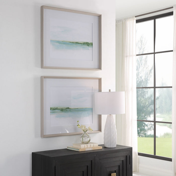 Uttermost 32269 Framed Prints Set/2, Gray Wood