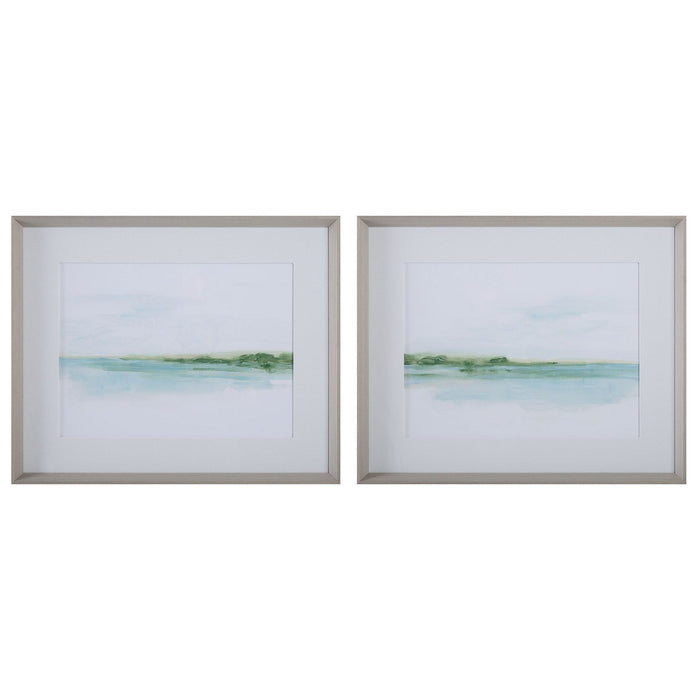 Uttermost 32269 Framed Prints Set/2, Gray Wood