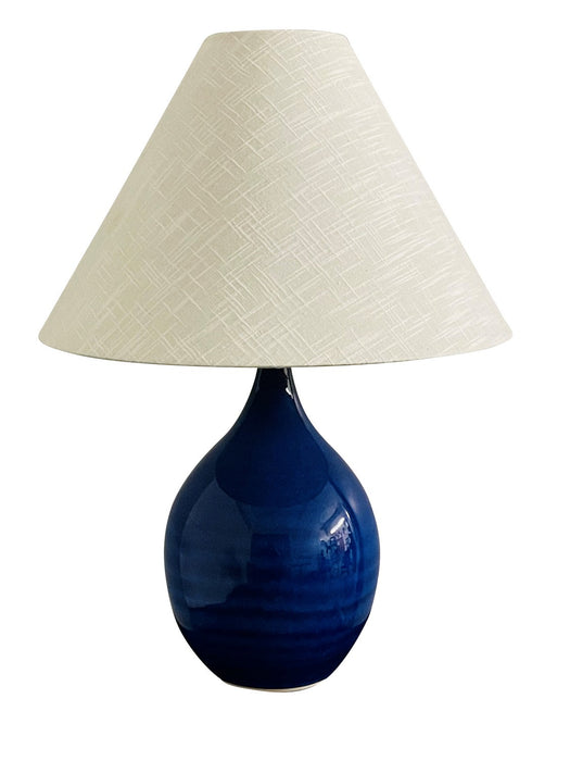 House of Troy GS300-IMB One Light Table Lamp, Imperial Blue