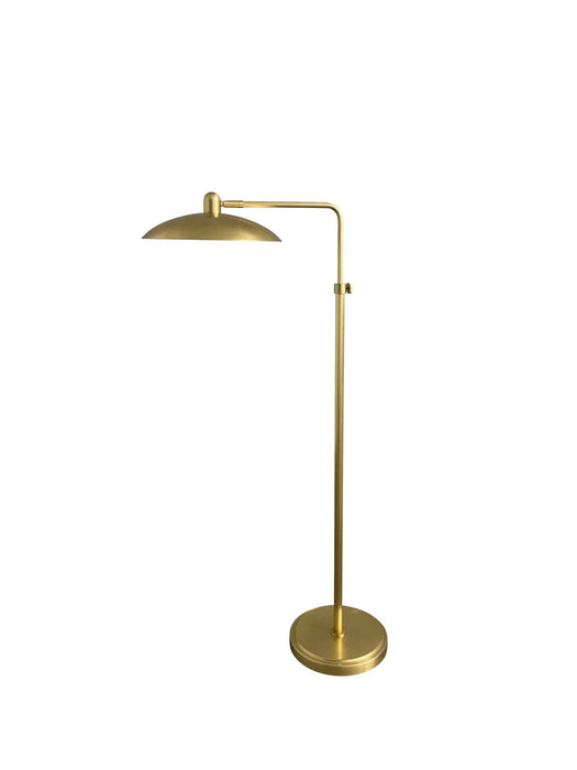 House of Troy RL200-NTB LED Floor Lamp, Natural Brass