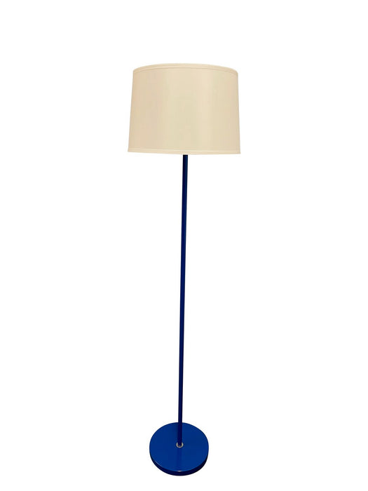 House of Troy S500-COSN One Light Floor Lamp, Colbalt/Satin Nickel