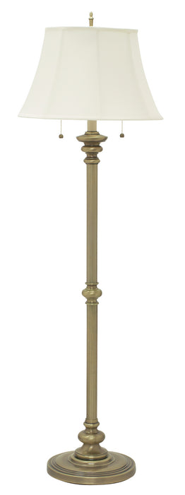 House of Troy N601-AB Two Light Floor Lamp, Antique Brass
