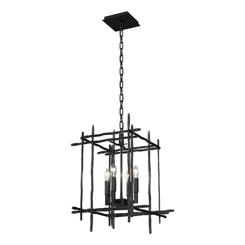 Hubbardton Forge 101315-SKT-89 Four Light Chandelier, Ink