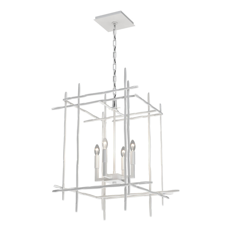 Hubbardton Forge 101316-SKT-02 Four Light Chandelier, White