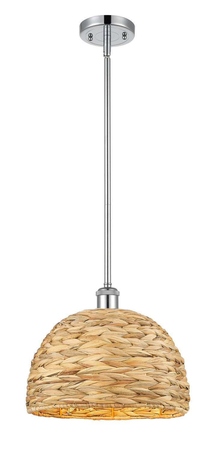 Innovations 516-1S-PC-RBD-12-NAT One Light Pendant, Polished Chrome