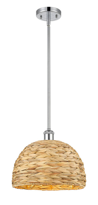 Innovations 516-1S-PC-RBD-12-NAT One Light Pendant, Polished Chrome