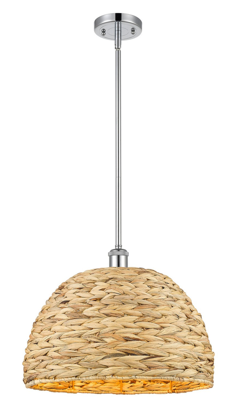 Innovations 516-1S-PC-RBD-16-NAT One Light Pendant, Polished Chrome