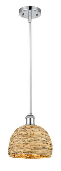 Innovations 516-1S-PC-RBD-8-NAT One Light Pendant, Polished Chrome