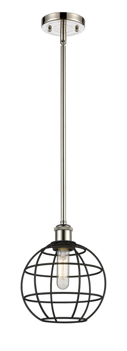 Innovations 516-1S-PN-CE-8-BK LED Pendant, Polished Nickel