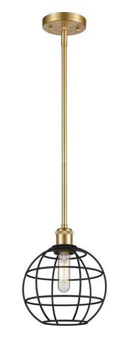 Innovations 516-1S-SG-CE-8-BK LED Pendant, Satin Gold