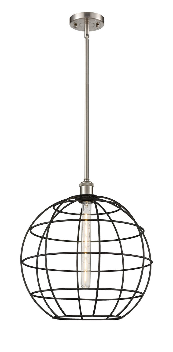 Innovations 516-1S-SN-CE-16-BK LED Pendant, Satin Nickel