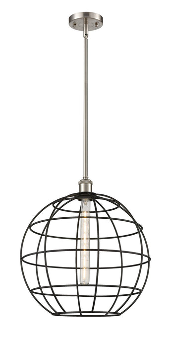 Innovations 516-1S-SN-CE-16-BK LED Pendant, Satin Nickel