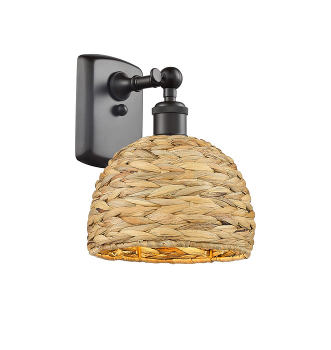 Innovations 516-1W-OB-RBD-8-NAT One Light Wall Sconce, Oil Rubbed Bronze