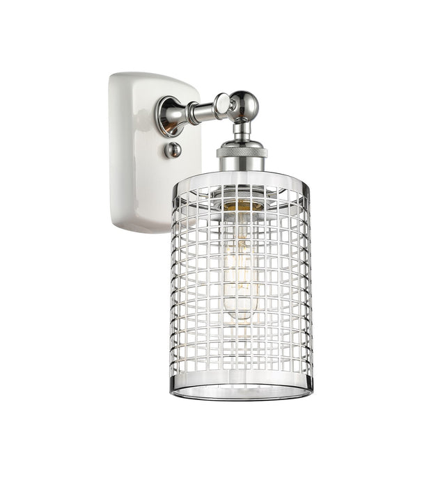 Innovations 516-1W-WPC-M18-PC LED Wall Sconce, White Polished Chrome