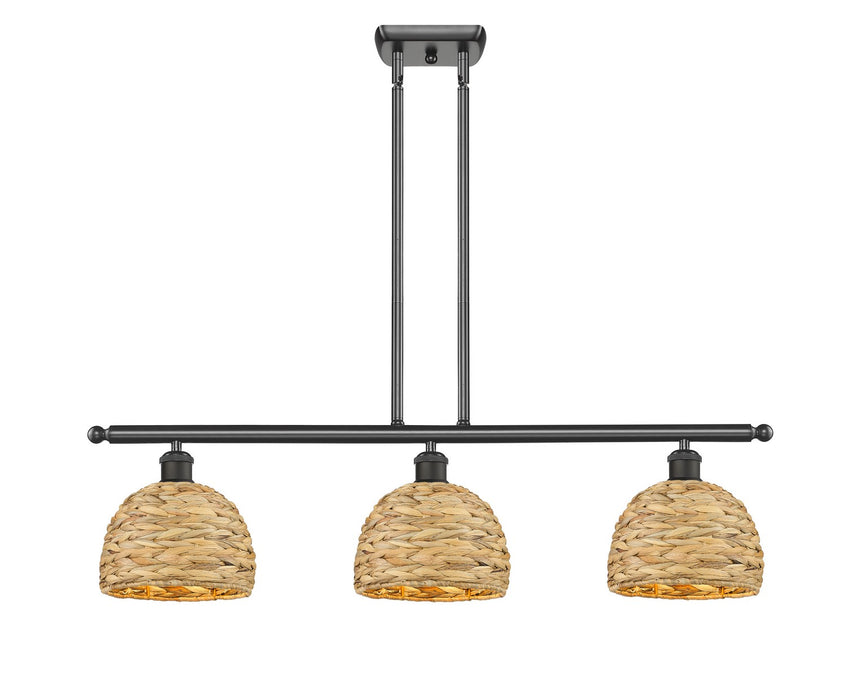 Innovations 516-3I-OB-RBD-8-NAT Three Light Pendant, Oil Rubbed Bronze