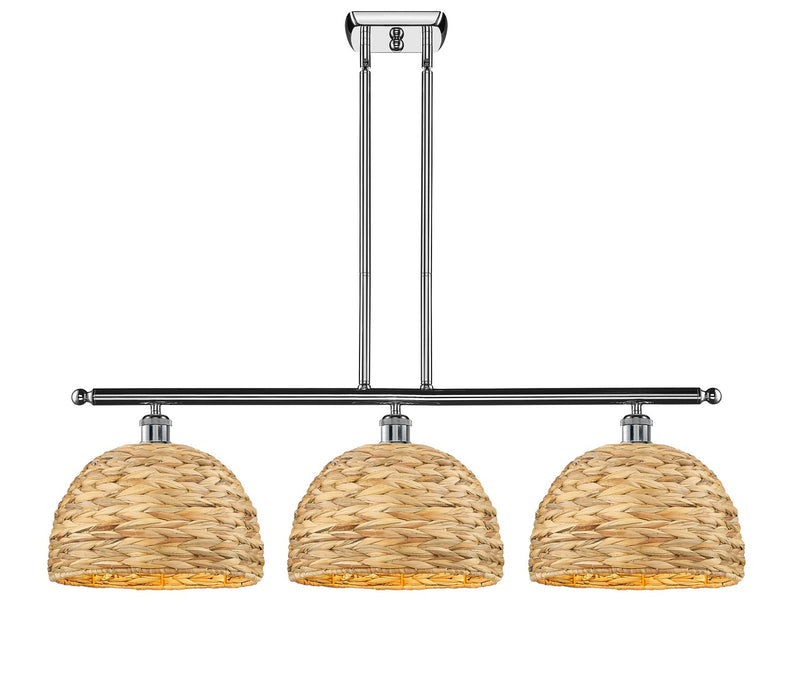 Innovations 516-3I-PC-RBD-12-NAT Three Light Pendant, Polished Chrome