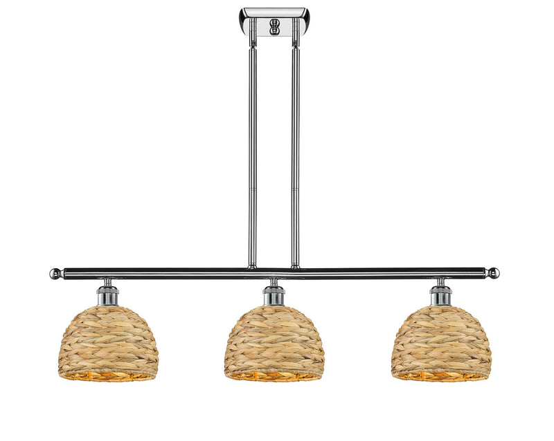 Innovations 516-3I-PC-RBD-8-NAT Three Light Pendant, Polished Chrome
