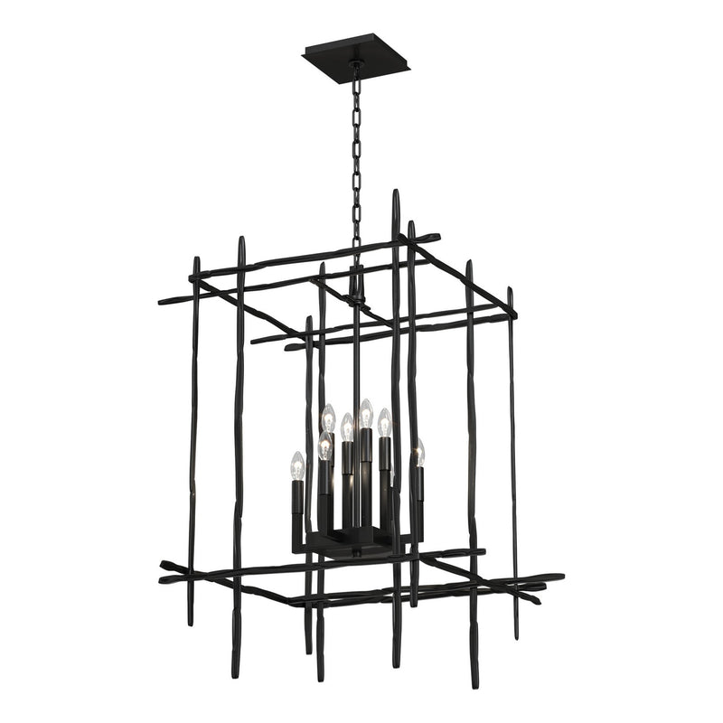 Hubbardton Forge 101317-SKT-89 Eight Light Chandelier, Ink