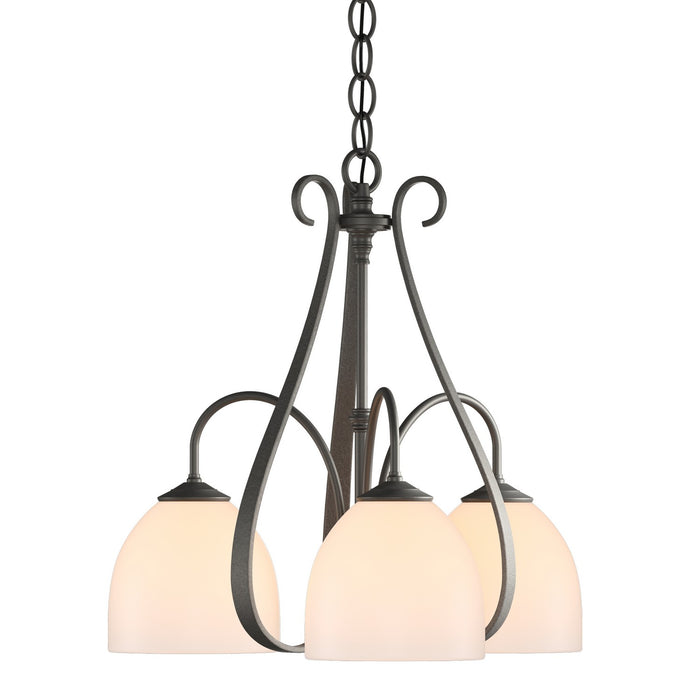 Hubbardton Forge 101441-SKT-20-GG0001 Three Light Chandelier, Natural Iron