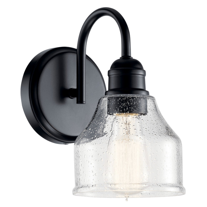 Kichler 45971BK One Light Wall Sconce, Black