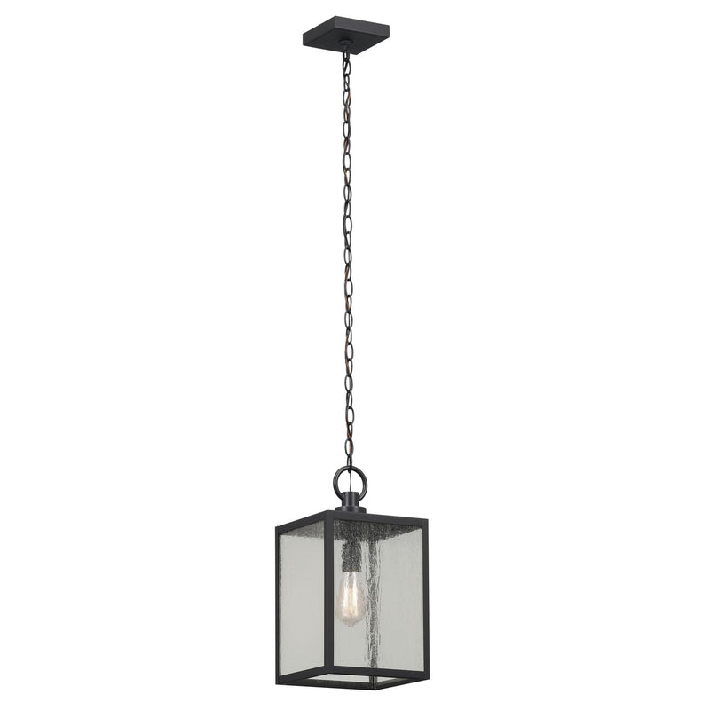 Kichler 59008BKT One Light Outdoor Pendant / Semi Flush, Black Textured