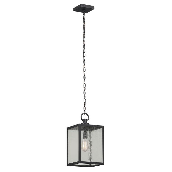 Kichler 59008BKT One Light Outdoor Pendant / Semi Flush, Black Textured