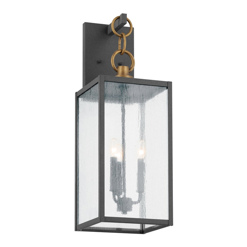 Kichler 59009WZC Three Light Outdoor Wall Mount, Weathered Zinc