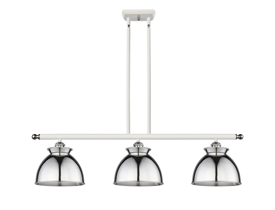 Innovations 516-3I-WPC-M14-PC Three Light Pendant, White Polished Chrome