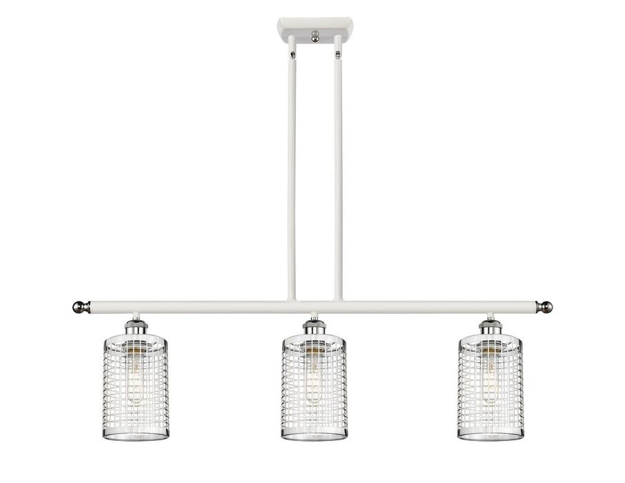 Innovations 516-3I-WPC-M18-PC LED Pendant, White Polished Chrome