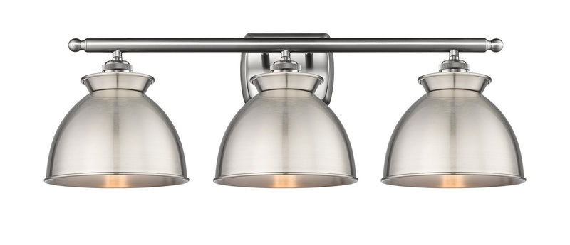 Innovations 516-3W-SN-M14-SN Three Light Bath Vanity, Brushed Satin Nickel