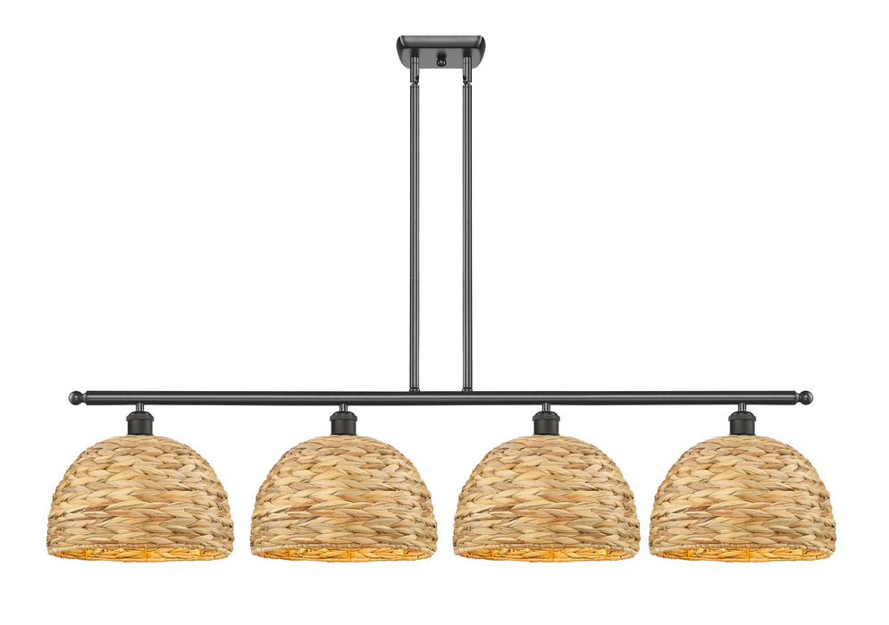 Innovations 516-4I-OB-RBD-12-NAT Four Light Pendant, Oil Rubbed Bronze