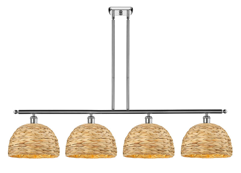 Innovations 516-4I-PC-RBD-12-NAT Four Light Pendant, Polished Chrome
