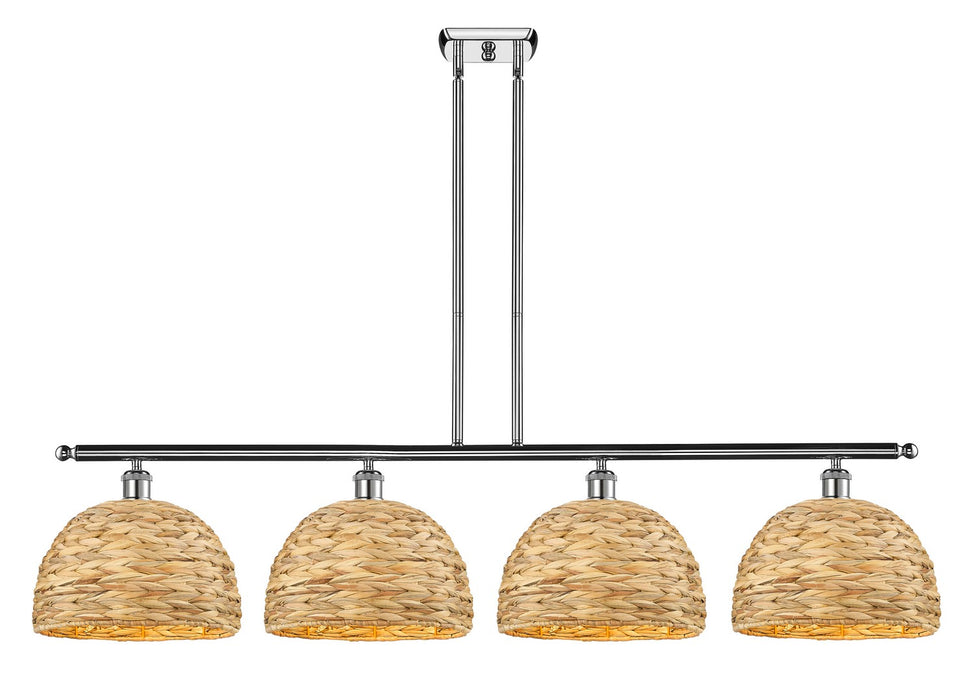 Innovations 516-4I-PC-RBD-12-NAT Four Light Pendant, Polished Chrome