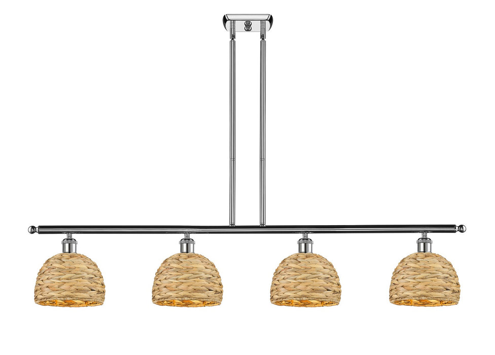 Innovations 516-4I-PC-RBD-8-NAT Four Light Pendant, Polished Chrome