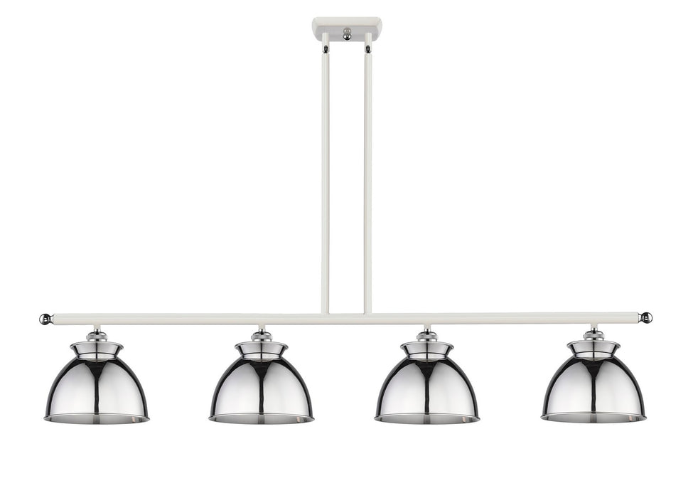 Innovations 516-4I-WPC-M14-PC Four Light Pendant, White Polished Chrome
