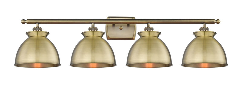 Innovations 516-4W-AB-M14-AB Four Light Bath Vanity, Antique Brass