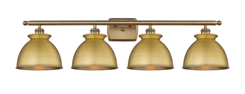 Innovations 516-4W-BB-M14-BB Four Light Bath Vanity, Brushed Brass