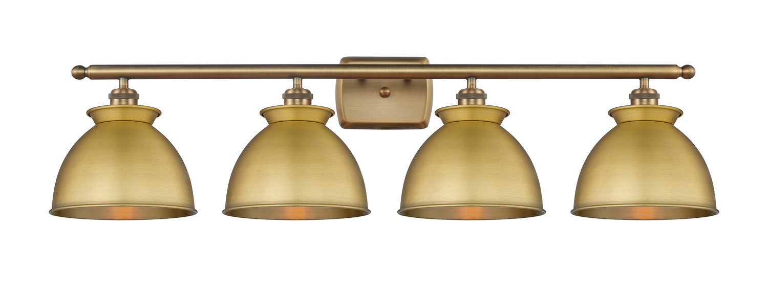 Innovations 516-4W-BB-M14-BB Four Light Bath Vanity, Brushed Brass