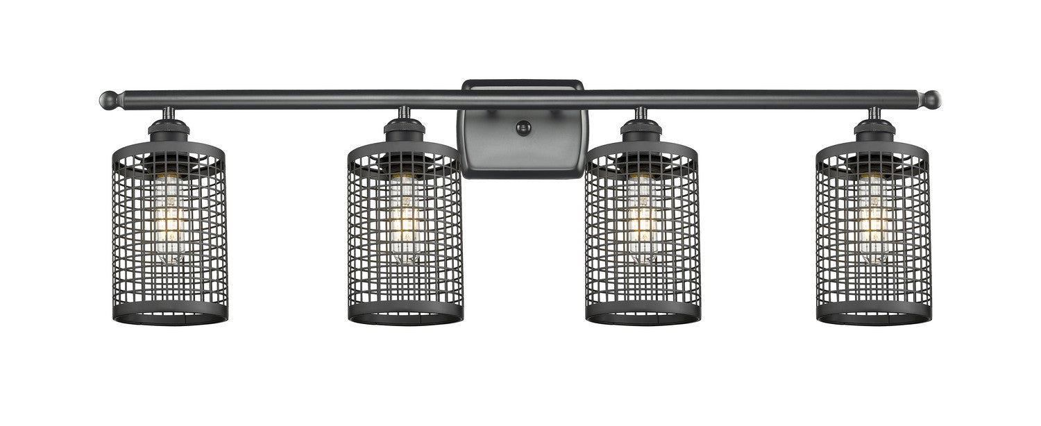 Innovations 516-4W-BK-M18-BK LED Bath Vanity, Matte Black