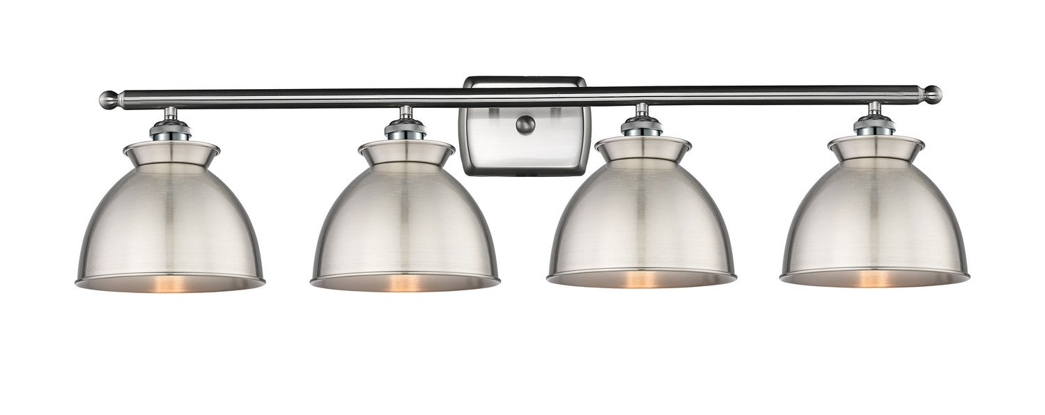 Innovations 516-4W-SN-M14-SN Four Light Bath Vanity, Brushed Satin Nickel