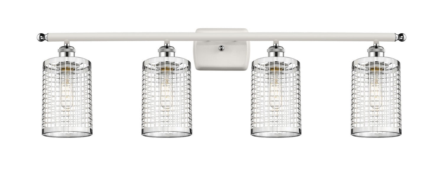 Innovations 516-4W-WPC-M18-PC LED Bath Vanity, White Polished Chrome