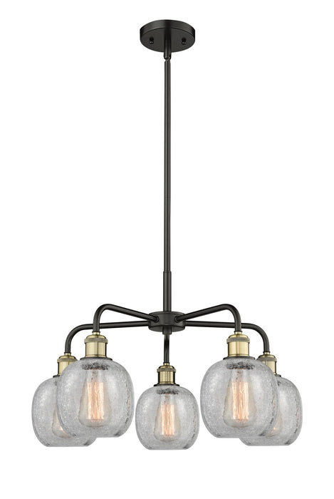 Innovations 516-5CR-BAB-G105 Five Light Chandelier, Black Antique Brass