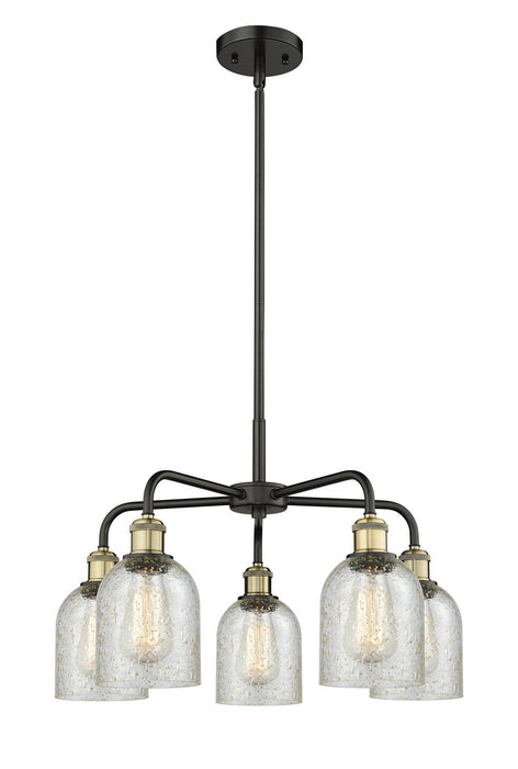 Innovations 516-5CR-BAB-G259 Five Light Chandelier, Black Antique Brass