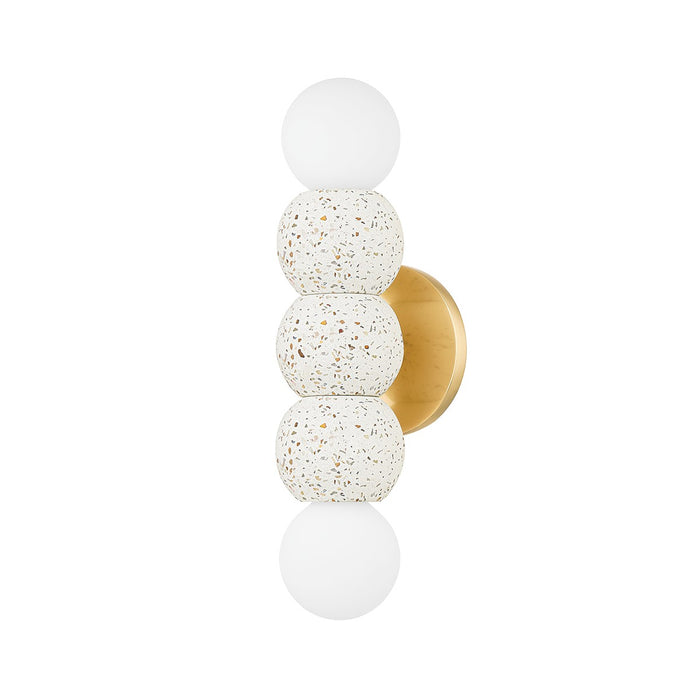 Mitzi H780102-AGB Two Light Wall Sconce, Aged Brass
