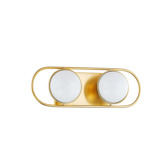 Mitzi H783302-AGB Two Light Bath and Vanity, Aged Brass